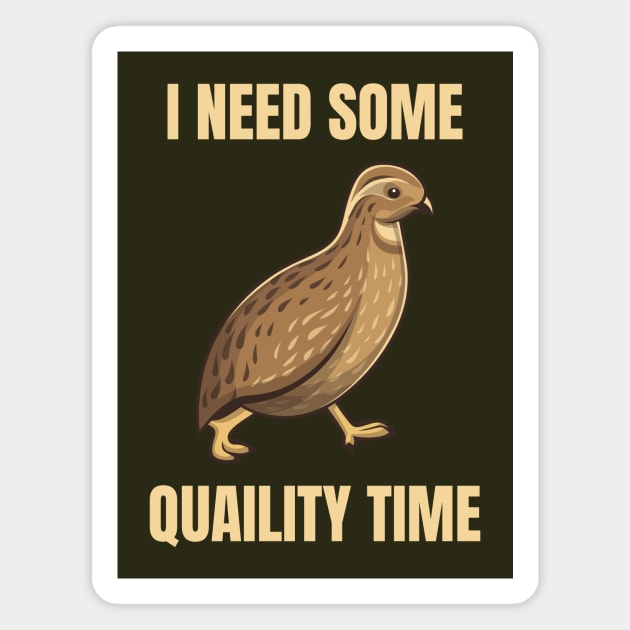 Quail Pun Magnet by sqwear